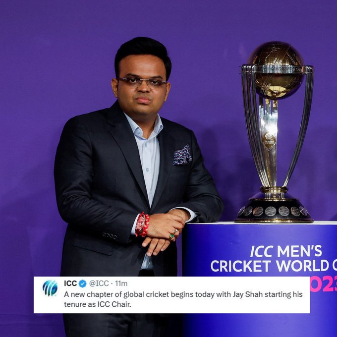 Jay Shah appointed as International Cricket Council chief, leaves Honorary Secretary BCCI position.

<a href="/ICC/">ICC</a>
 
<a href="/JayShah/">Jay Shah</a>
 | #JayShah #ICC #BCCI #Cricket
