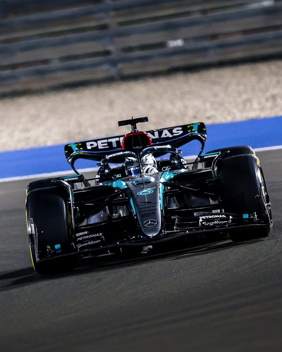 MercedesAMGF1's tweet image. Update: George is promoted to pole for today’s Qatar GP.

Max was given a one-place grid penalty for an infringement during yesterday’s qualifying session.