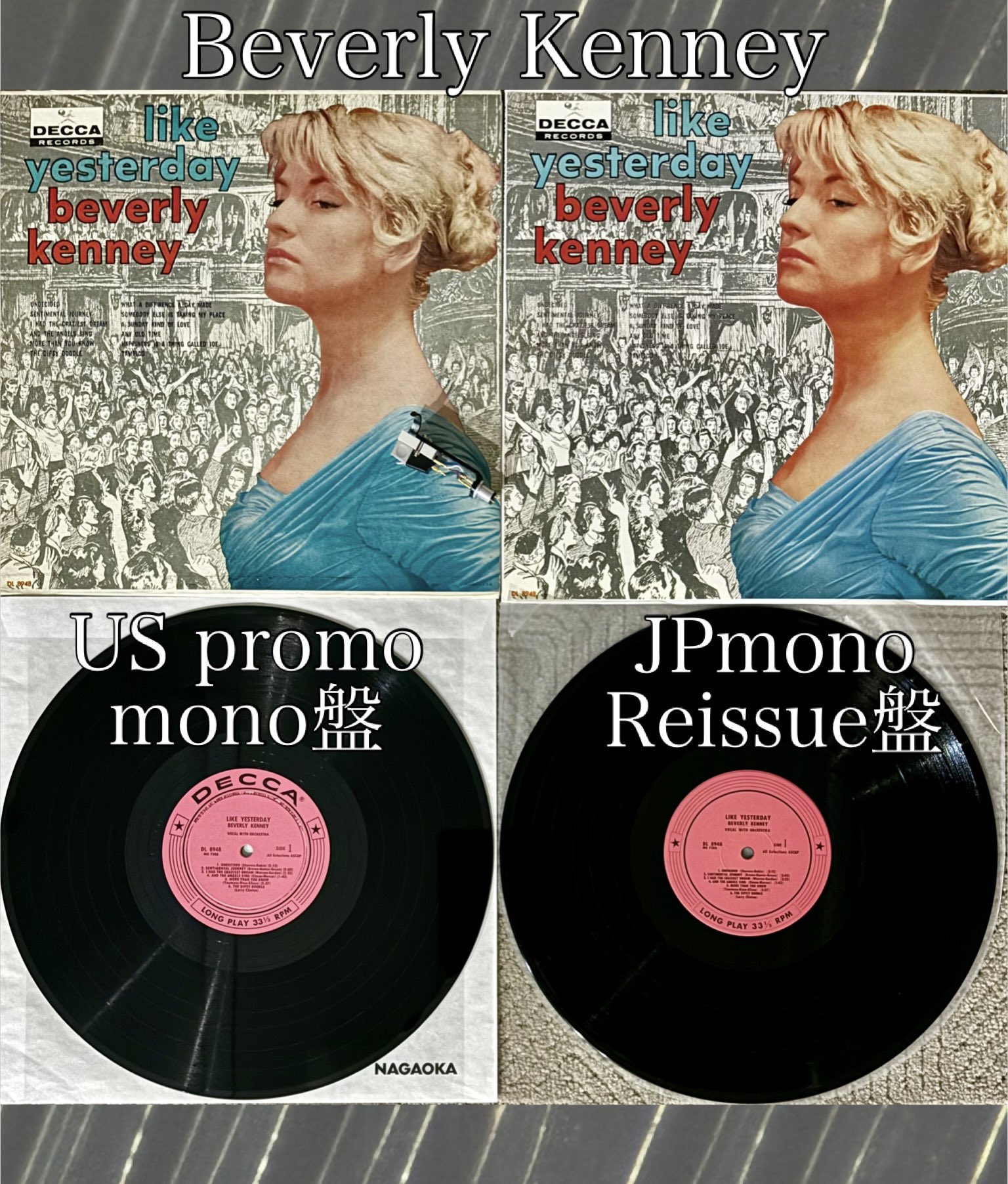 レア!オリジナル】BEVERLY KENNEY / Like Yesterday レア!オリジナル】BEVERLY KENNEY / Like Yesterday