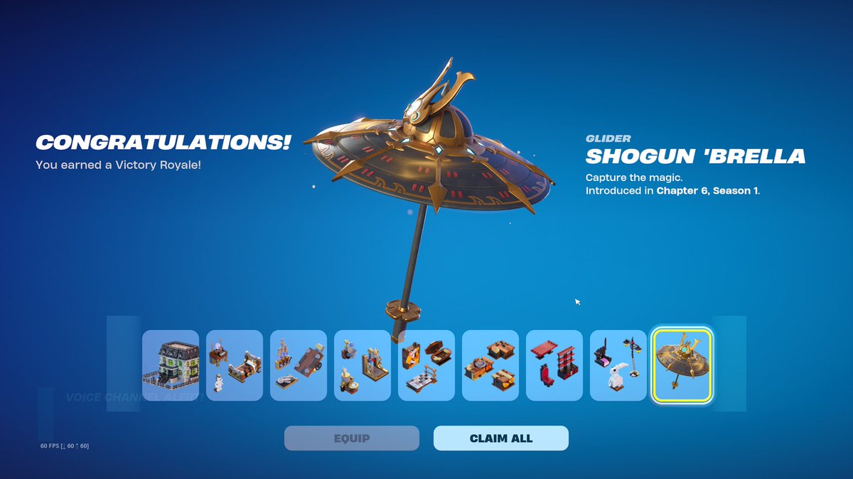 Python_180's tweet image. Fortnite Chapter 6 S1 Umbrella Unlocked 
Actually looks cool 
#FortniteChapter6 
#Fortnite