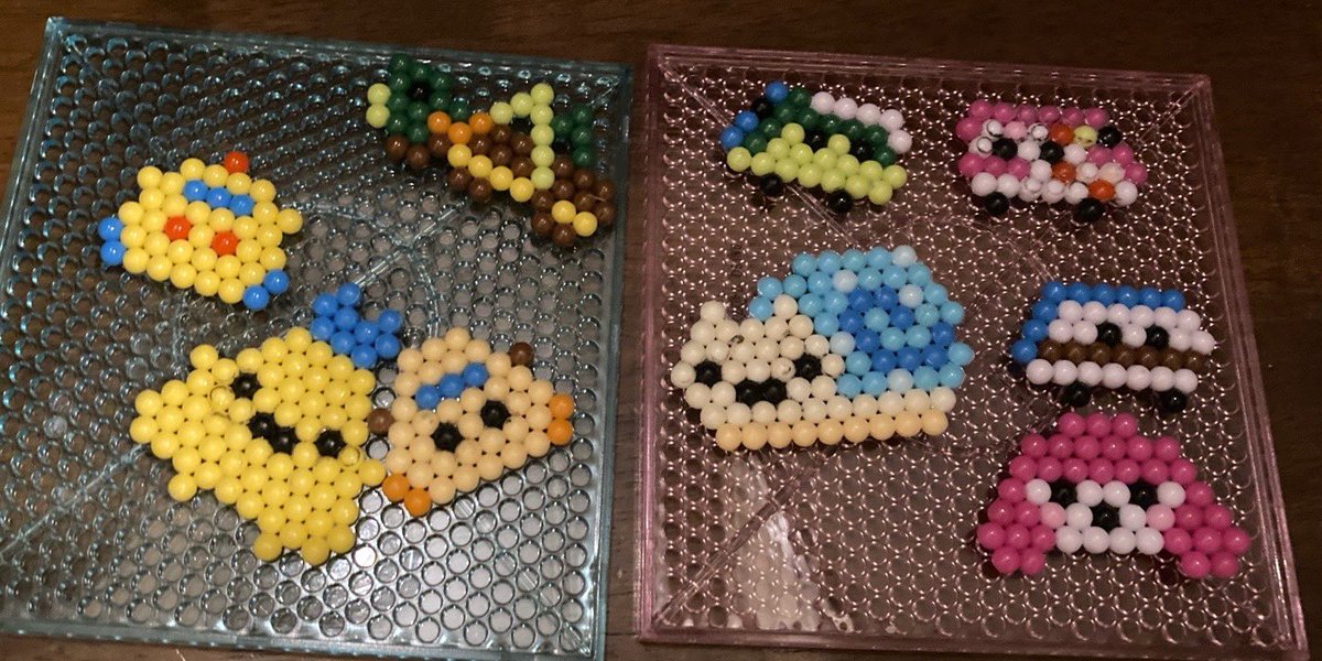 今も作ってる…
アイロンビーズがやりたいな 