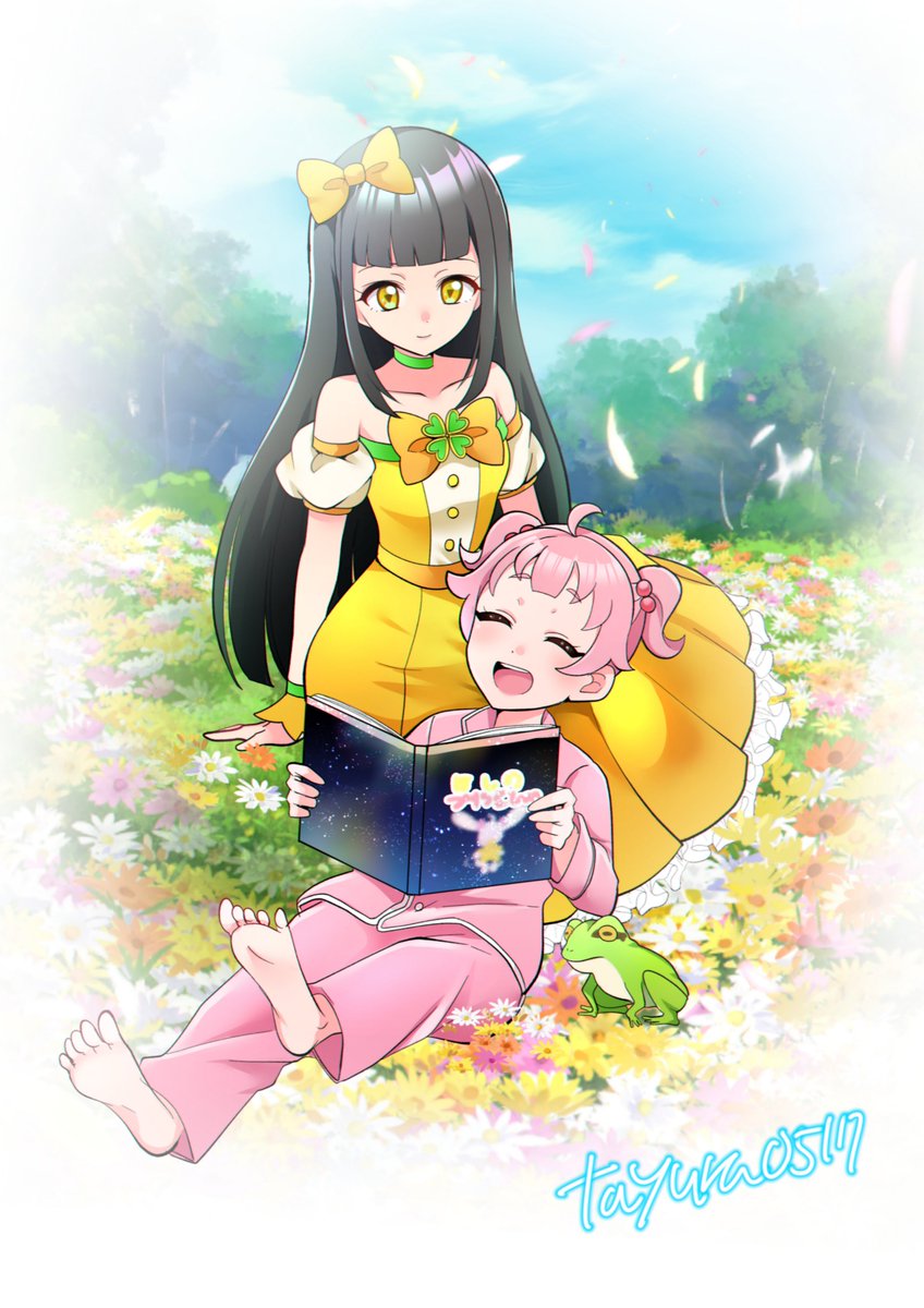 「ひまつむ #aipri」|碧月たゆらのイラスト