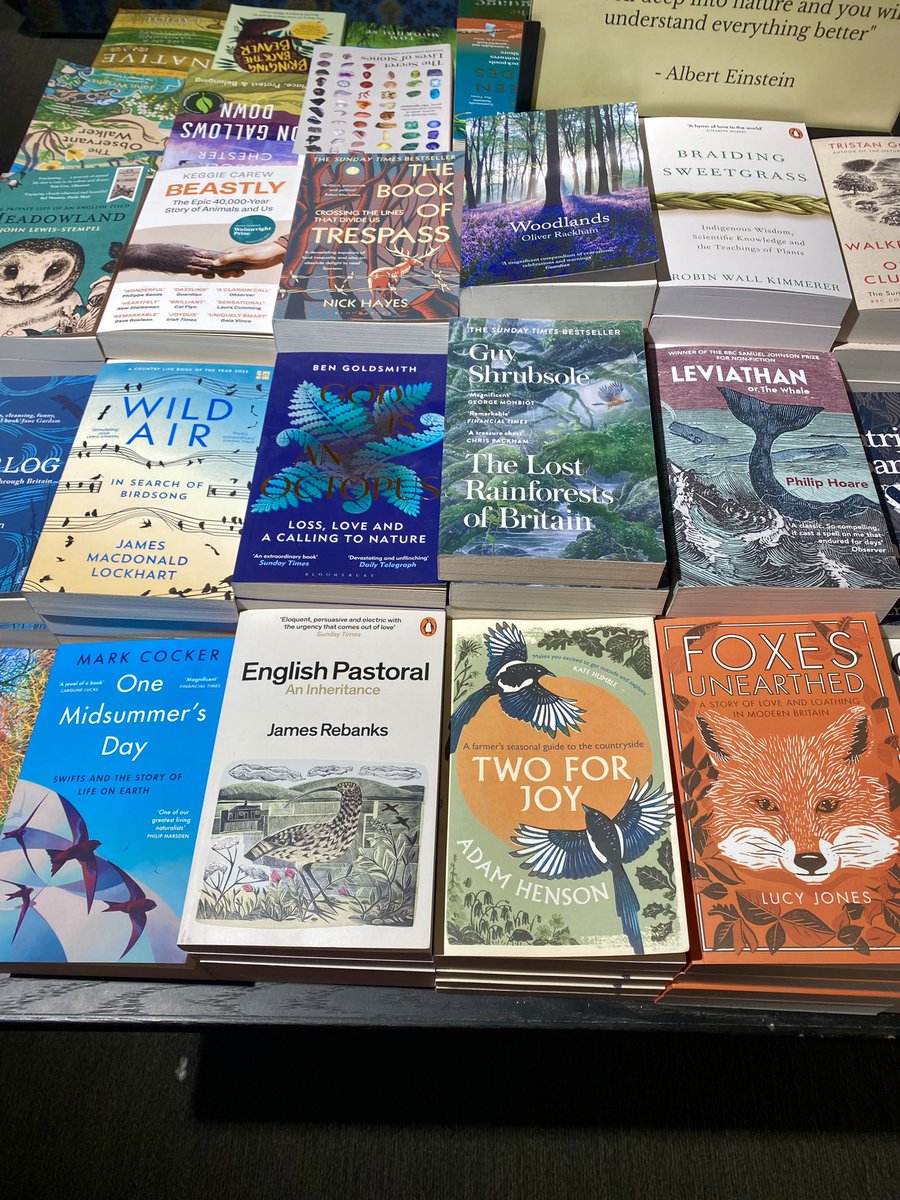 North East Nature (@neastnature) on Twitter photo Half of the nature book display in <a href="/Waterstones/">Waterstones</a> Newcastle.
Could easily read all of them, but picked only three. Two as Christmas presents for friends and family and the other for me. I shall be back.
#TwitterNatureCommunity #Naturebooks #Naturewriting Half of the nature book display in <a href="/Waterstones/">Waterstones</a> Newcastle.
Could easily read all of them, but picked only three. Two as Christmas presents for friends and family and the other for me. I shall be back.
#TwitterNatureCommunity #Naturebooks #Naturewriting