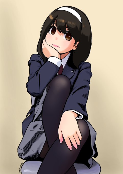 ちょっぴり直しつつ生脚差分。JK松隆

#変ゼミ 