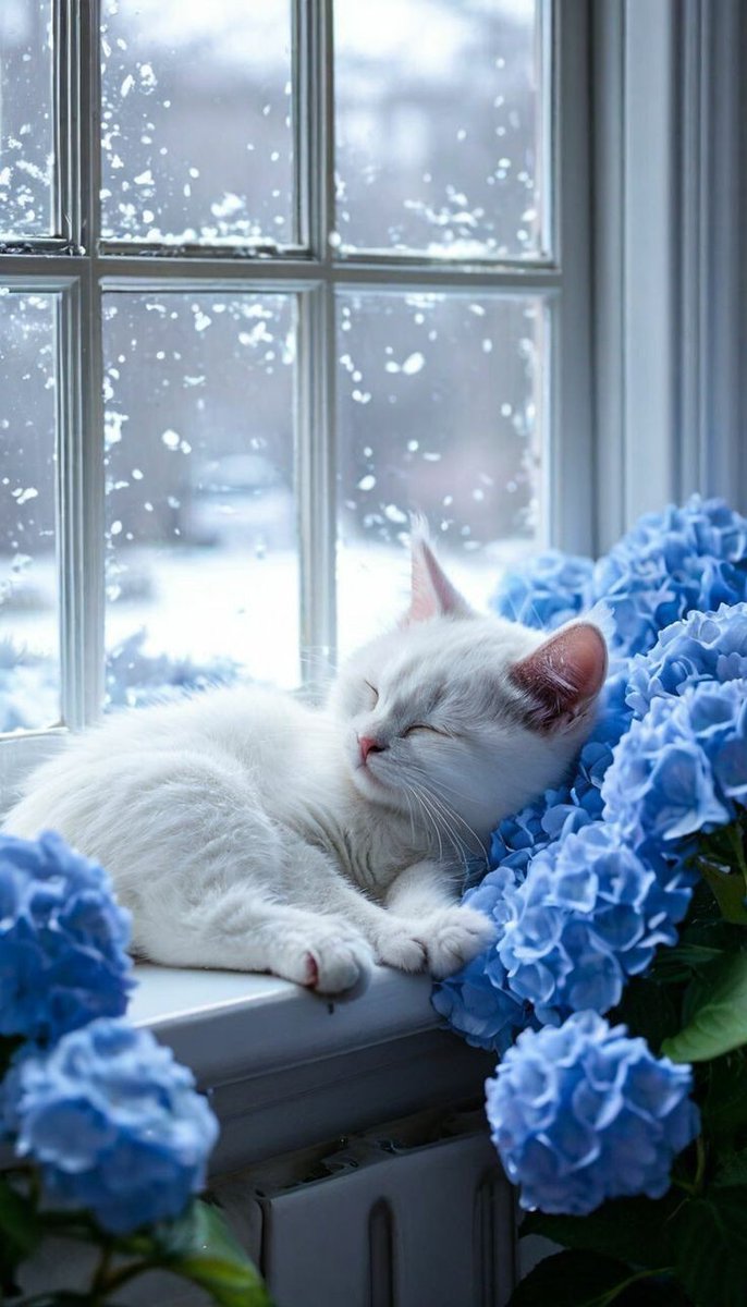 Relaxing Sunday for all.. ❄️💙