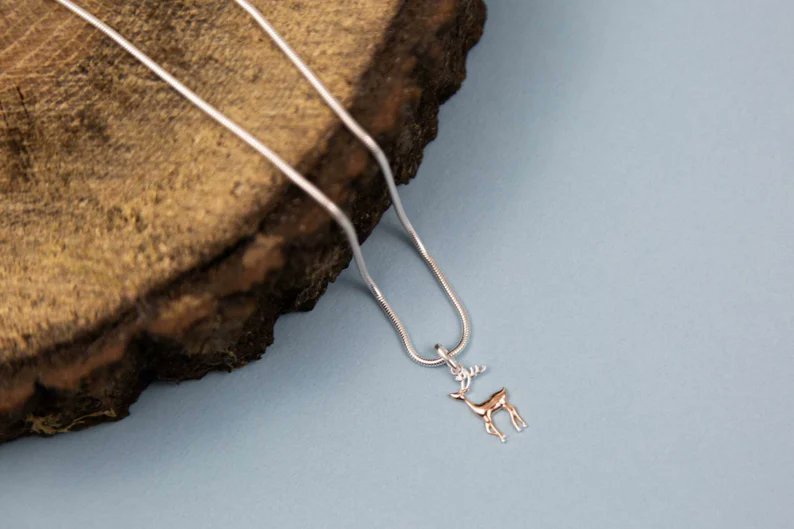 eco925silver's tweet photo. Silver and rose gold reindeer necklace with silver chain by Eco925 https://t.co/asWm8lRKXR via @Etsy https://t.co/Yq6k6NkyiC