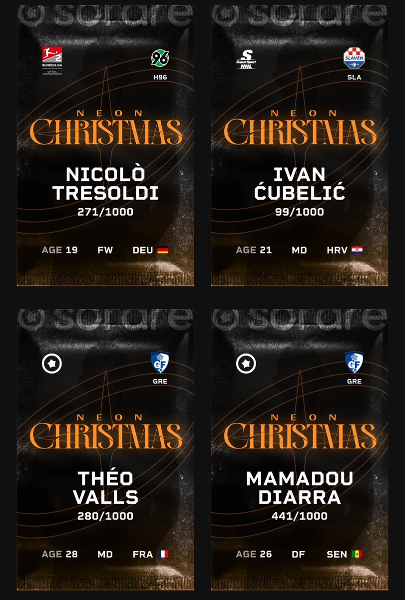 Allez, je ne vous fais pas remettre la main à la poche ici 😂

Je vous fais gagner QUATRE cartes Neon Christmas Contender 🟡 que vous aurez le privilège d’ouvrir tranquillement pour découvrir l’édition spéciale 🌲🎅🏼 

Une seule condition pour participer :

Follow <a href="/Jobznt23/">Jobznt23</a> et 🔄