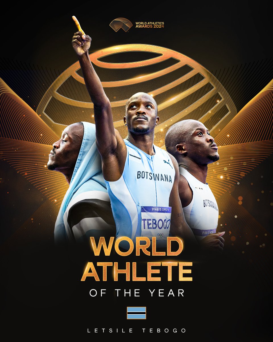 Male World Athlete of the Year Winner 🏆

🇧🇼's Letsile Tebogo is your Male World Athlete of the Year  🤩

#AthleticsAwards