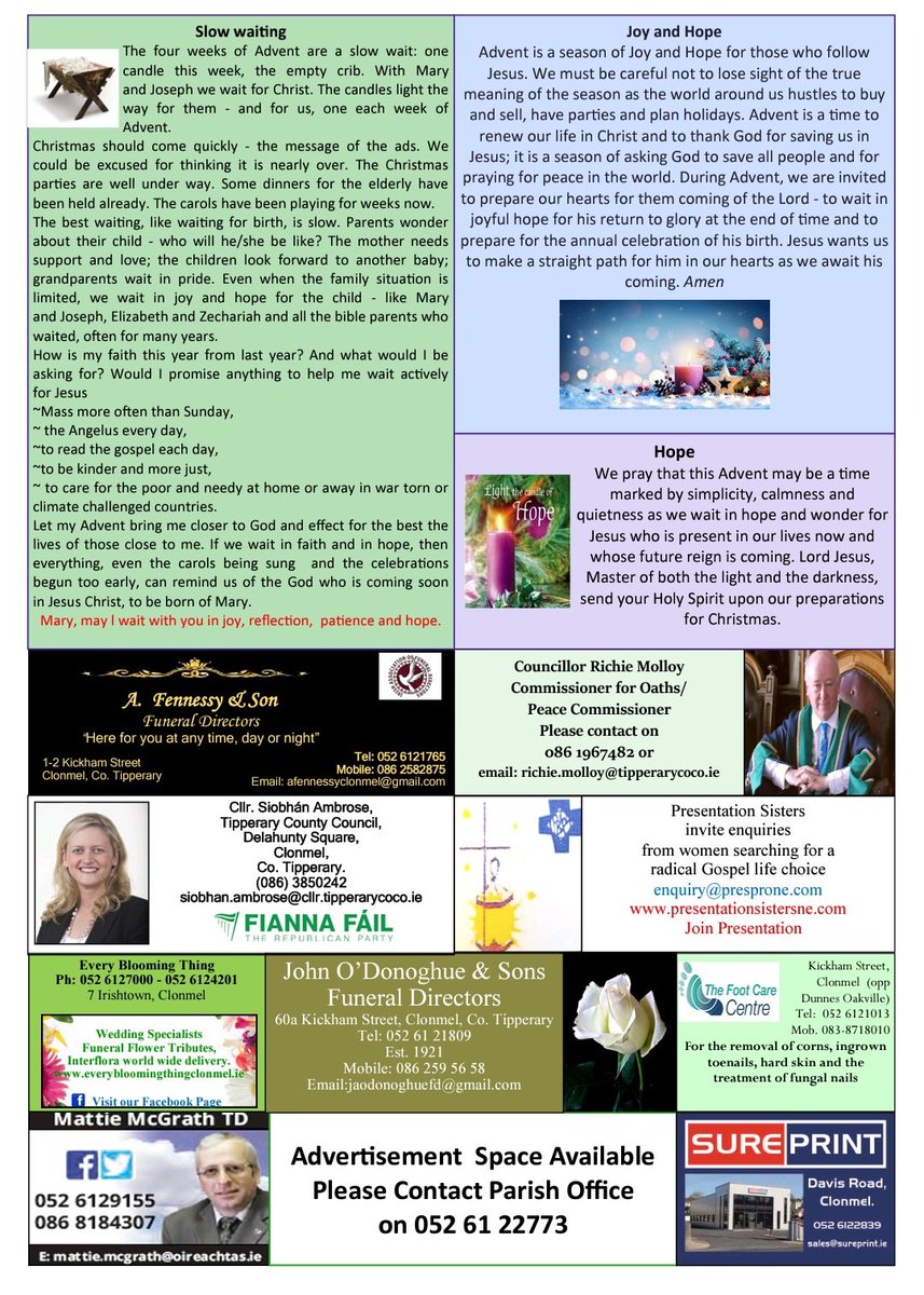 1st December 2024 Newsletter