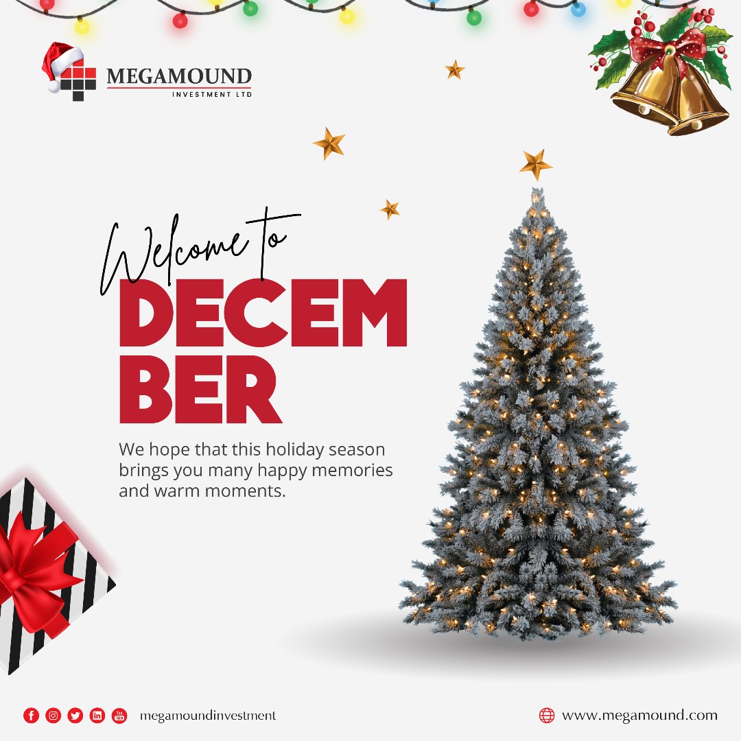 megamoundltd's tweet photo. Welcome to December, the month of possibilities and fulfillment! As we wrap up the year, we at Megamound Investment Limited are here to help you achieve your real estate dreams. 

Let’s end the year strong together. https://t.co/JC8Zzbjfo0