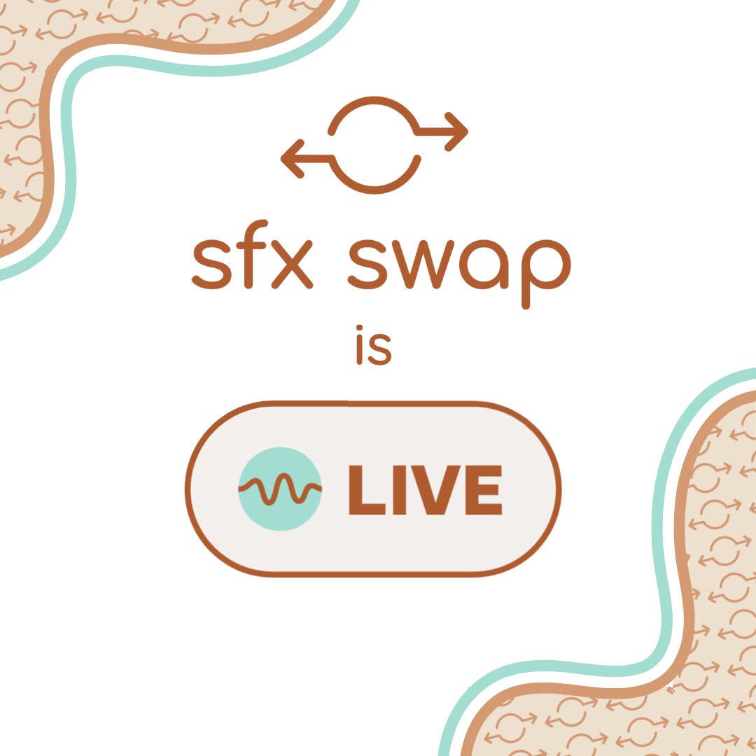SFX Swap (@sfxswap) on Twitter photo The December SFX Swap is now live! π₯³
You know what to do...
Sponsors, <a href="/sonnissdotcom/">Sonniss</a>, <a href="/BaseHead_LLC/">BaseHead, LLC</a>, <a href="/GregorQuendel/">Gregor Quendel - Cinematic Sound Design</a>, <a href="/KrotosAudio/">Krotos</a> and <a href="/soundtoys/">Soundtoys</a> are offering a multitude of fantastic prizes to be won via our competition or raffle!
Upload your SFX at sfxswap.com! The December SFX Swap is now live! π₯³
You know what to do...
Sponsors, <a href="/sonnissdotcom/">Sonniss</a>, <a href="/BaseHead_LLC/">BaseHead, LLC</a>, <a href="/GregorQuendel/">Gregor Quendel - Cinematic Sound Design</a>, <a href="/KrotosAudio/">Krotos</a> and <a href="/soundtoys/">Soundtoys</a> are offering a multitude of fantastic prizes to be won via our competition or raffle!
Upload your SFX at sfxswap.com!