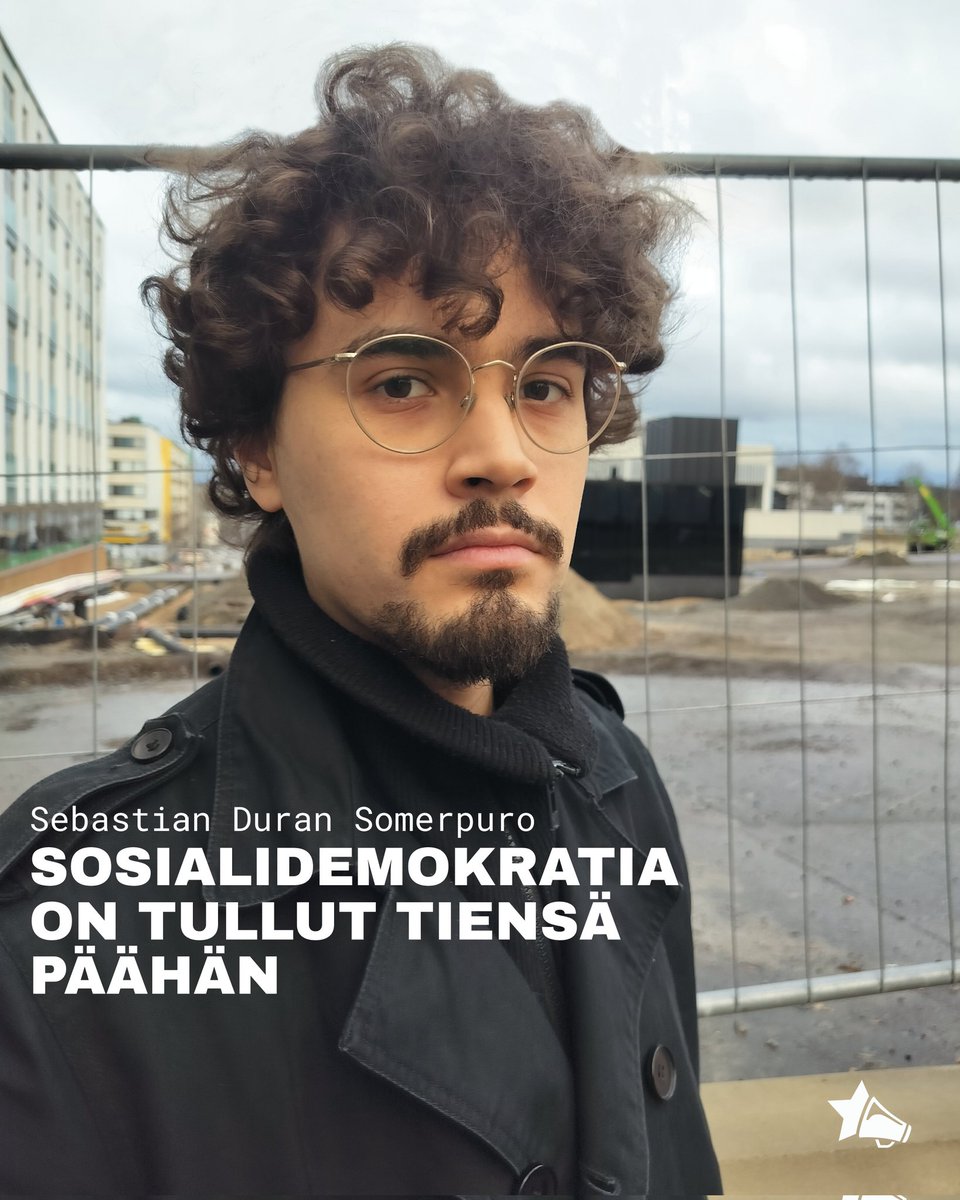 Sebastian Duran Somerpuro: "Sosialidemokratia on tullut tiensä päähän."

Lue blogiteksti: vasemmistonuoret.fi/sosialidemokra…