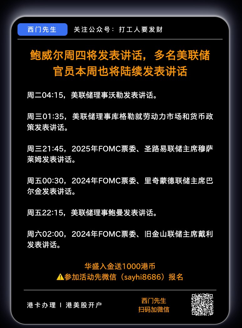 美联储多名官员讲话