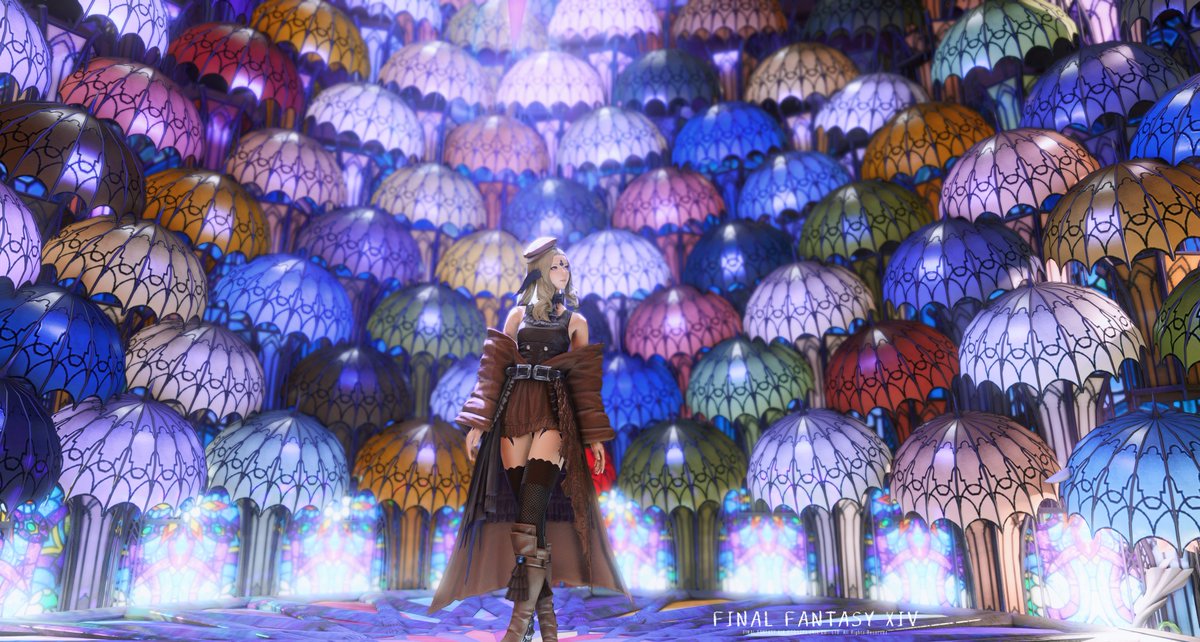 koganemei's tweet photo. おはよー☀カラフル部屋出来た(*´ω｀*)
MANA Pandaemonium　Goblet23区8番地
#Studiokogane #MANA #FF14スタジオ #アウラ ＃FF14 
#FF14Housing #FF14ハウジング https://t.co/81TjA7Lz7K