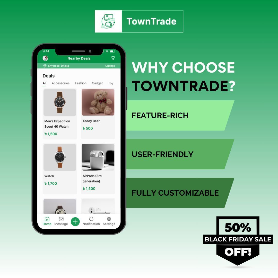 dhrubokinfotech's tweet image. Not all classified apps are the same. With TownTrade, you get a powerful, easy-to-use platform with full customization possibilities. 💡 

Buy it today on CodeCanyon!

👉 buff.ly/3UXe9QZ

👀View Demo: buff.ly/3Zd4w3b

#TownTrade #WhyUs #ClassifiedApp #Dhrubok
