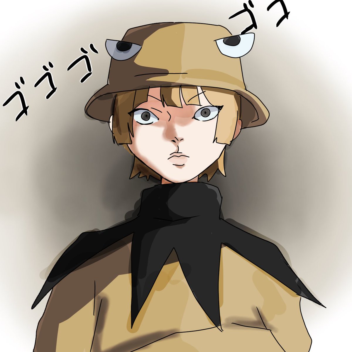 ka_lol_'s tweet photo. 王は決して泣かない。（※パロディ）
 #絵ンどるぴん  #ニート部アート https://t.co/gzMPzN86Y6