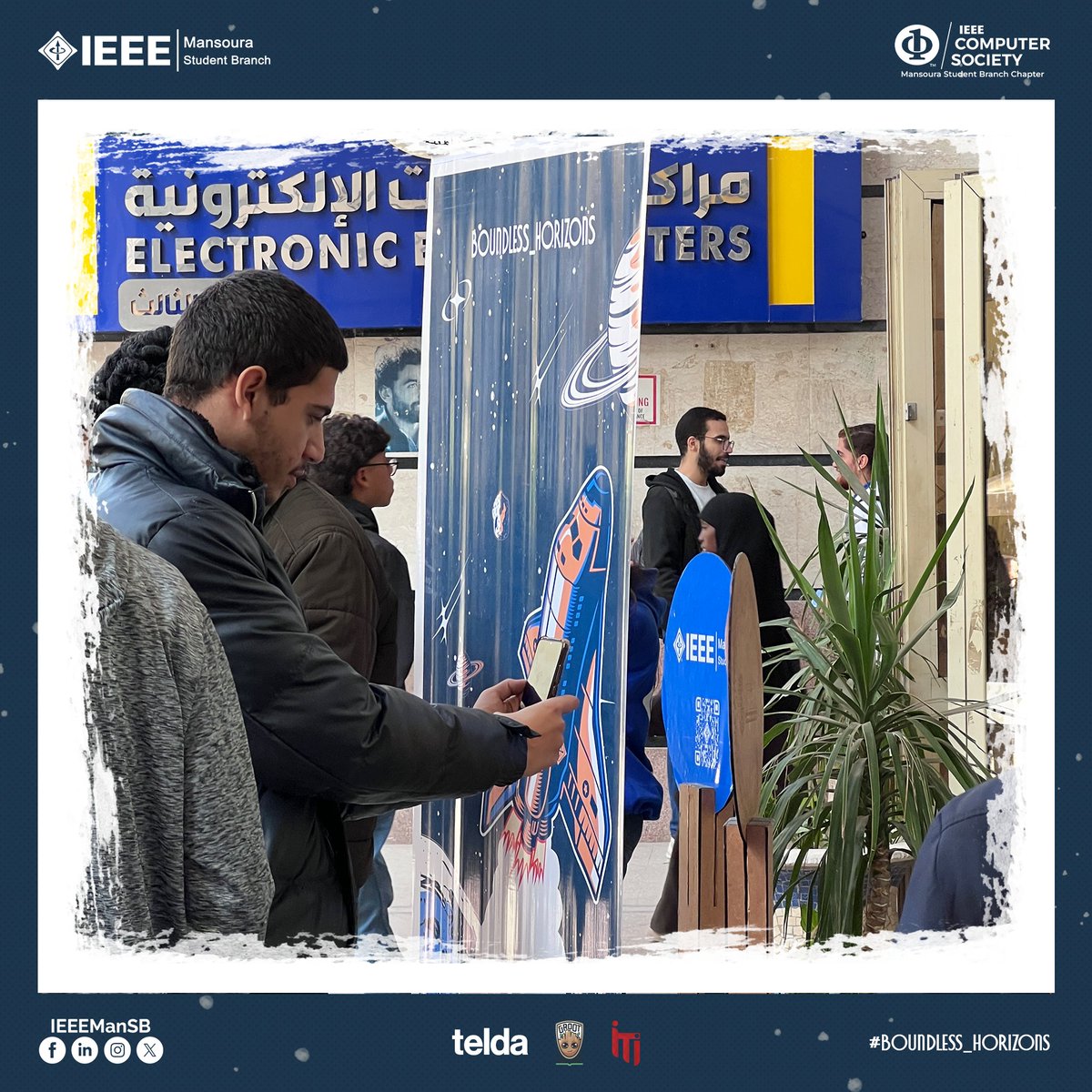 IEEEManSB's tweet image. On our second station, our space adventure continues, paving the way for your voyage.  

#IEEE_ManSB  
#IEEE_ManCSC 
#Boundless_Horizons