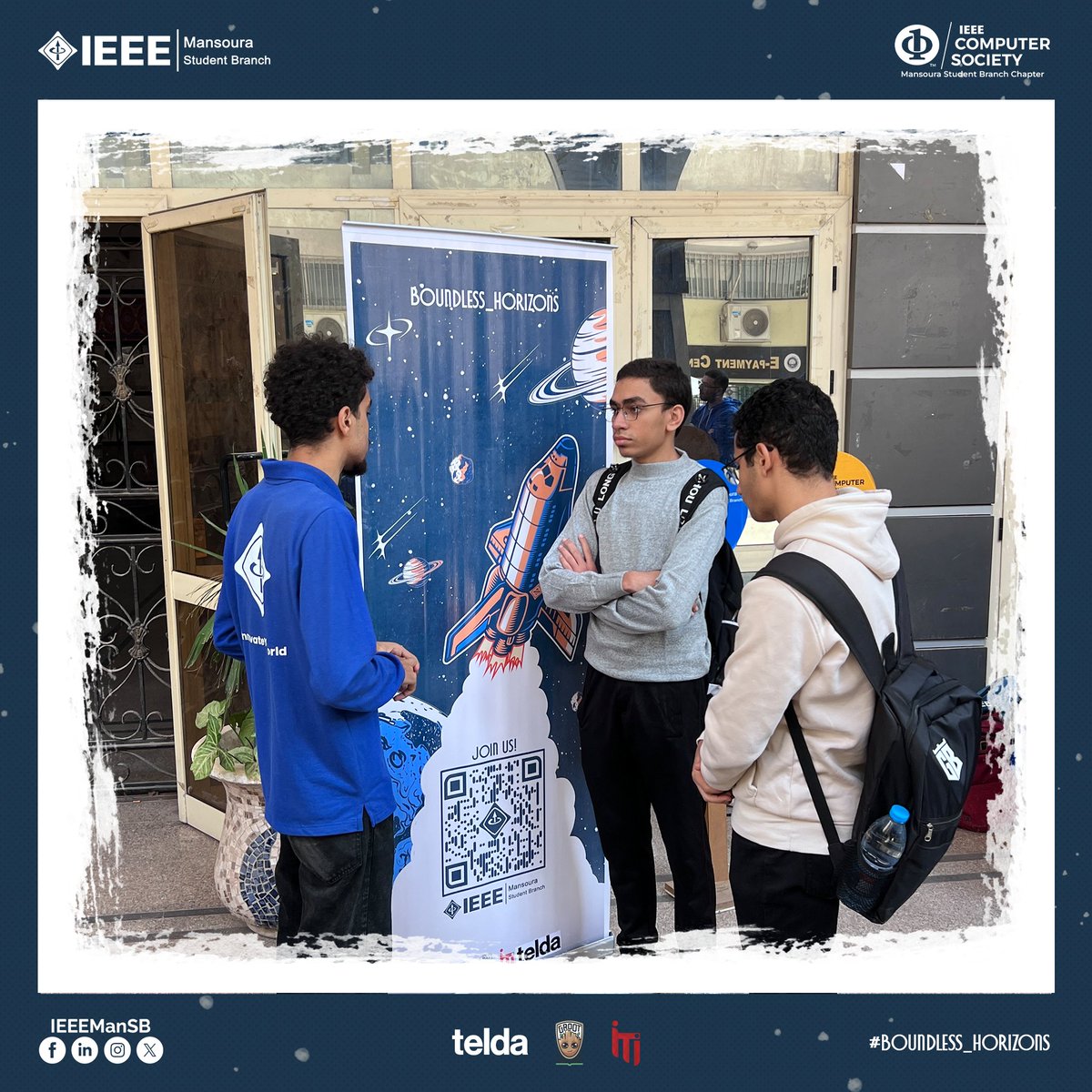 IEEEManSB's tweet image. On our second station, our space adventure continues, paving the way for your voyage.  

#IEEE_ManSB  
#IEEE_ManCSC 
#Boundless_Horizons