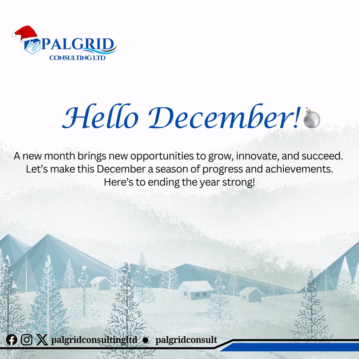 PalgridConsult's tweet photo. Happy New Month and welcome to the month of “Christmas Miracles”!🤩🤩

#palgridconsulting #newmonth #christmas #christmasmiracle #opportunity #happysunday #Election2024 #LingOrm #StarAcademy #Trump https://t.co/xZEul6Bnvl