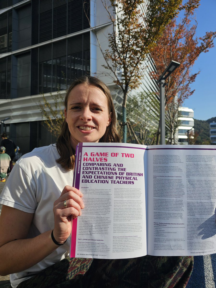 Rach061992's tweet photo. 🎉 Excited to share that my research from my master's thesis has been published in the Association for Physical Education! 📚✨
Very proud to contribute to the field with my findings on British & Chinese PE teachers #PE #Research #MastersThesis #ProudMoment #EducationMatters https://t.co/OP4hvalh67