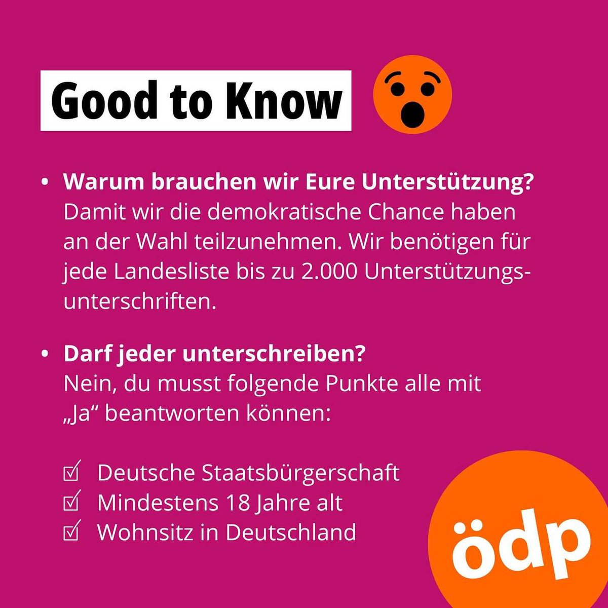 OEDP_Hessen's tweet photo. Ganz einfach:
https://t.co/ljazmk8Xh3
Anklicken - Ausdrucken - Ausfüllen - Abschicken an:

ÖDP Hessen 
Breslauer Straße 3
35321 Laubach https://t.co/oKbJENfquc