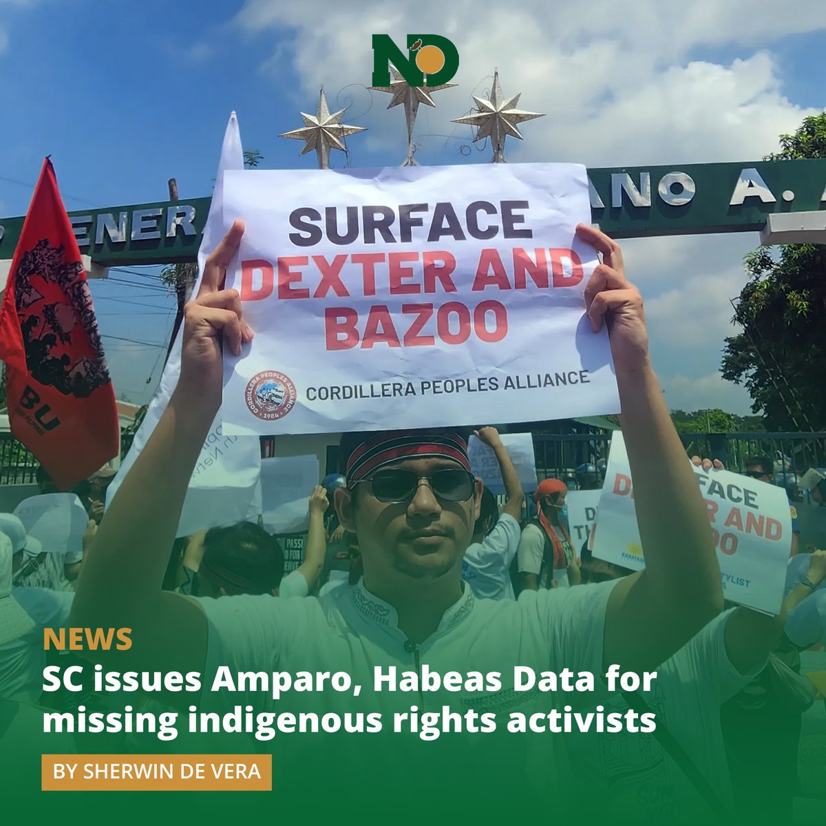 NEWS | The Supreme Court issued the Writs of Amparo and Habeas Data for Dexter Capuyan and Gene “Bazoo” De Jesus, who have been missing since April 28 last year. The decision also included a Temporary Protection Order for their families. Read the story: bit.ly/3CN3e65