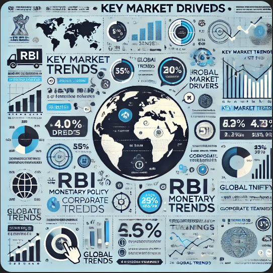 StockSwingCycle's tweet photo. Research Report: Key Market Trends and RBI's
#RBI #GlobalTrends #IndianMarkets #StockMarketUpdates #FIIActivity #EconomicInsights #nifty #HFCL #OptionsTrading #Adani #StocksToBuy #paytm #stockmarket #StockMarket #BreakoutStock #PennyStock #Paytm #SwingTrading #HFCL #NTPC #ipo #NVIDIA #StockMarket #Fintech #InvestingTips

Upcoming Rate Decision : Market Drivers This Week RBI Monetary Policy Committee (MPC) Decision: Scheduled between December 6-8, 2024, the Reserve Bank of India's interest rate decision is highly anticipated. While repo rates are expected to remain unchanged at 6.5%, the commentary on inflation and economic growth will be pivotal for market sentiment​BizNews India​BizNews India.

Global Trends: US Federal Reserve's policy trajectory remains under scrutiny, with personal consumption expenditure data being a critical indicator. Global oil prices and geopolitical developments continue to impact the Indian equity markets.

Corporate Earnings: Q3 results from major players, including Bharti Airtel, Power Grid, and Tata Power, will influence sectoral performances.  
Rupee vs. Dollar Movement: Currency fluctuations, particularly against the dollar, are expected to sway market directions alongside Foreign Institutional Investors' (FII) and Domestic Institutional Investors' (DII) activities.

Statistics and Insights:
 Last week, the BSE Sensex jumped 1.95%, while Nifty gained 2.34%, buoyed by robust global cues and selective heavyweight buying.  

Global PMI data and inflation numbers from countries like China and the UK also play a role in shaping investor behavior​BizNews India  

This week presents a blend of domestic and global factors that could bring volatility and opportunities to the market. Keeping an eye on macroeconomic data and corporate updates will be essential for informed decision-making.
