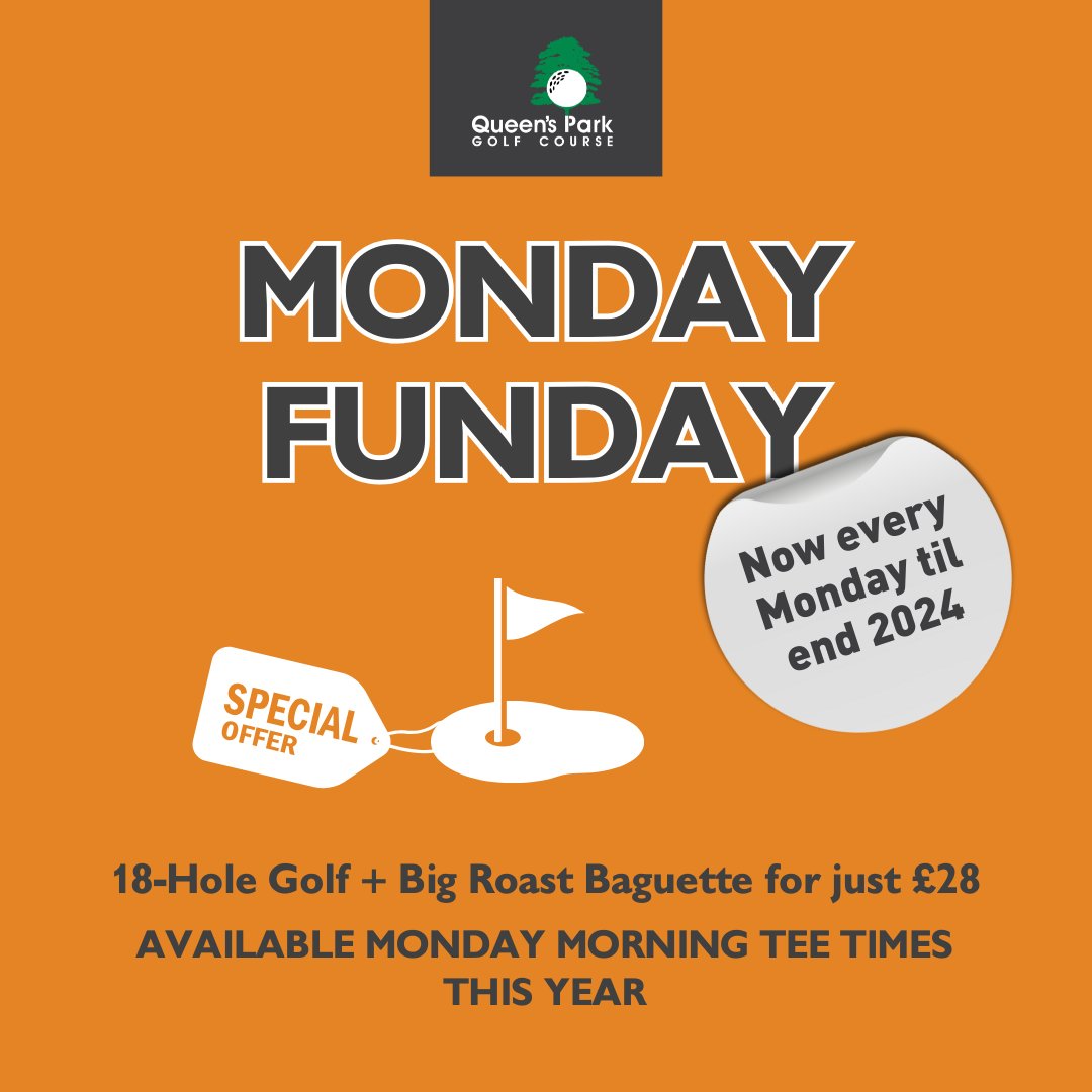 ❗Now EVERY Monday through 2024!❗

Grab our roast beef or roast chicken baguette served with stuffing, roasties &amp; rich gravy and enjoy with our 18-hole classic round of golf for £28pp.

#BournemouthGolf #GolfDay #Golfing #Roast #TeeOff #MondayFunday #GolfTime #Lunch