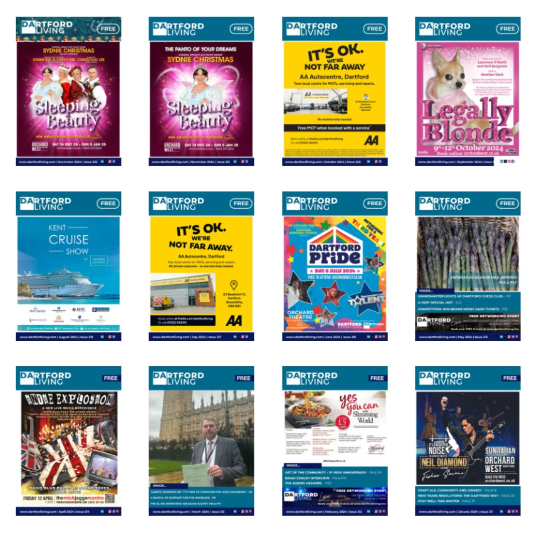 Another year of designing <a href="/dartfordliving/">Dartford Living</a> Magazine. 

It's the first year we have sold every front cover (and we have also sold most of next year already!) and we have also had to expand the magazine by 4 extra pages due to demand for advertising space!