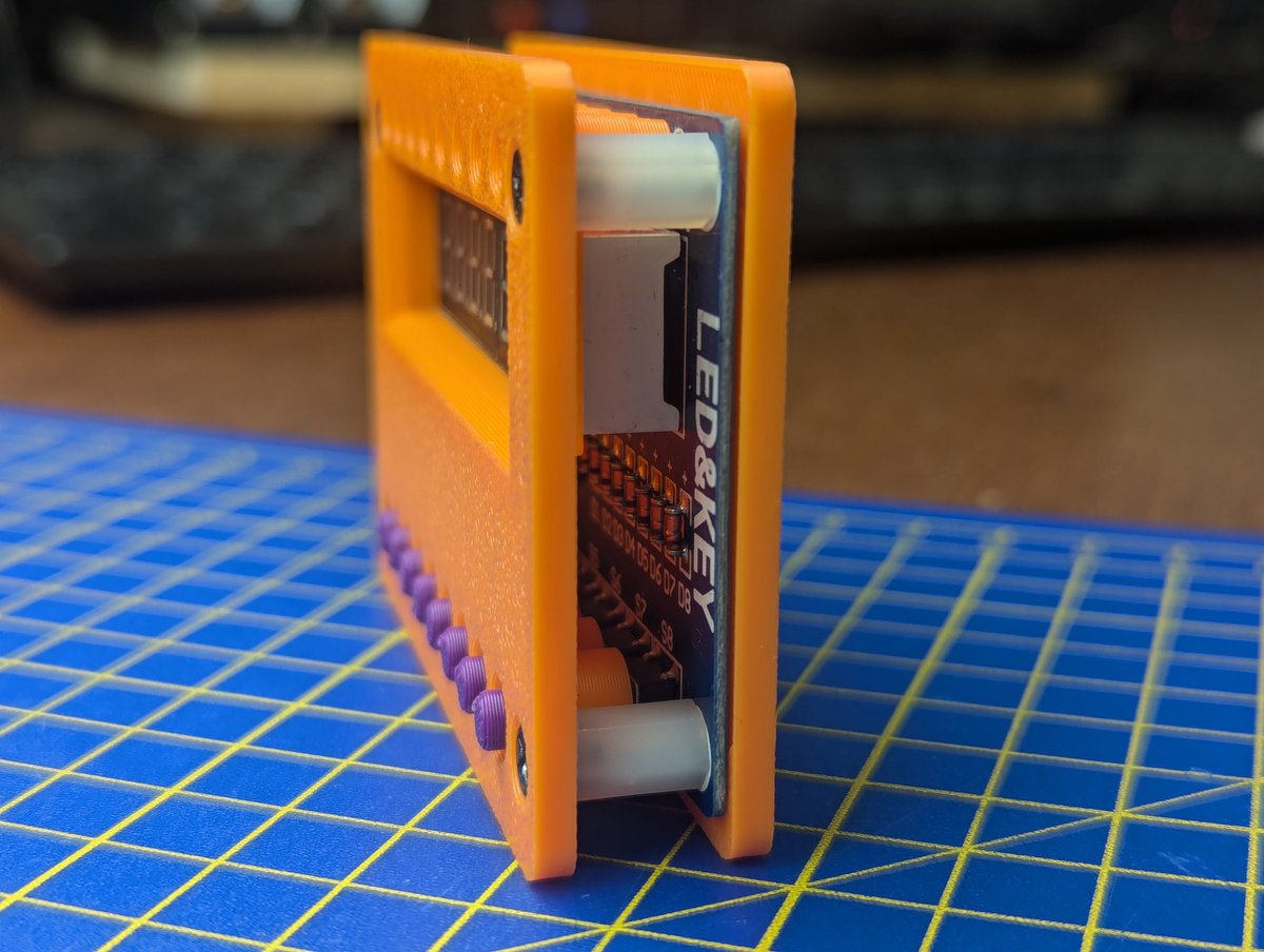 I got bored and decided to give FreeCAD v1.0 a better run for its money. So I made a case for the old LED&amp;KEY boards from a while ago. Turned out pretty nice and FreeCAD worked like a dream. Very very pleased. #freecadv1_0