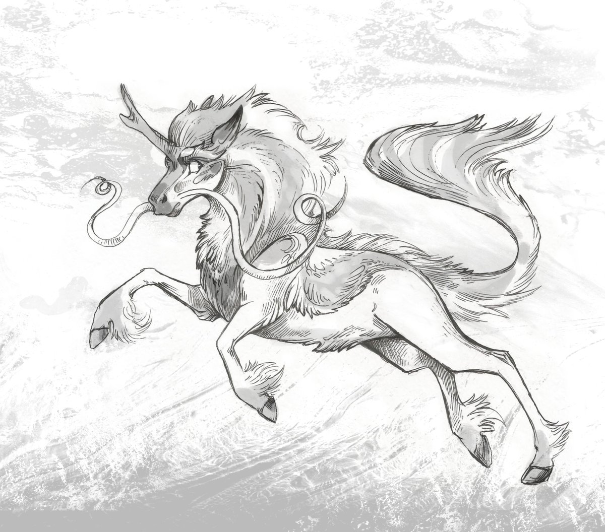 Taski_Guru's tweet photo. Line art of fantasy equine adoptable (closed)
#lineart #kirin #whiskers #prancer #mythology #horse https://t.co/j8SeJTA5ch