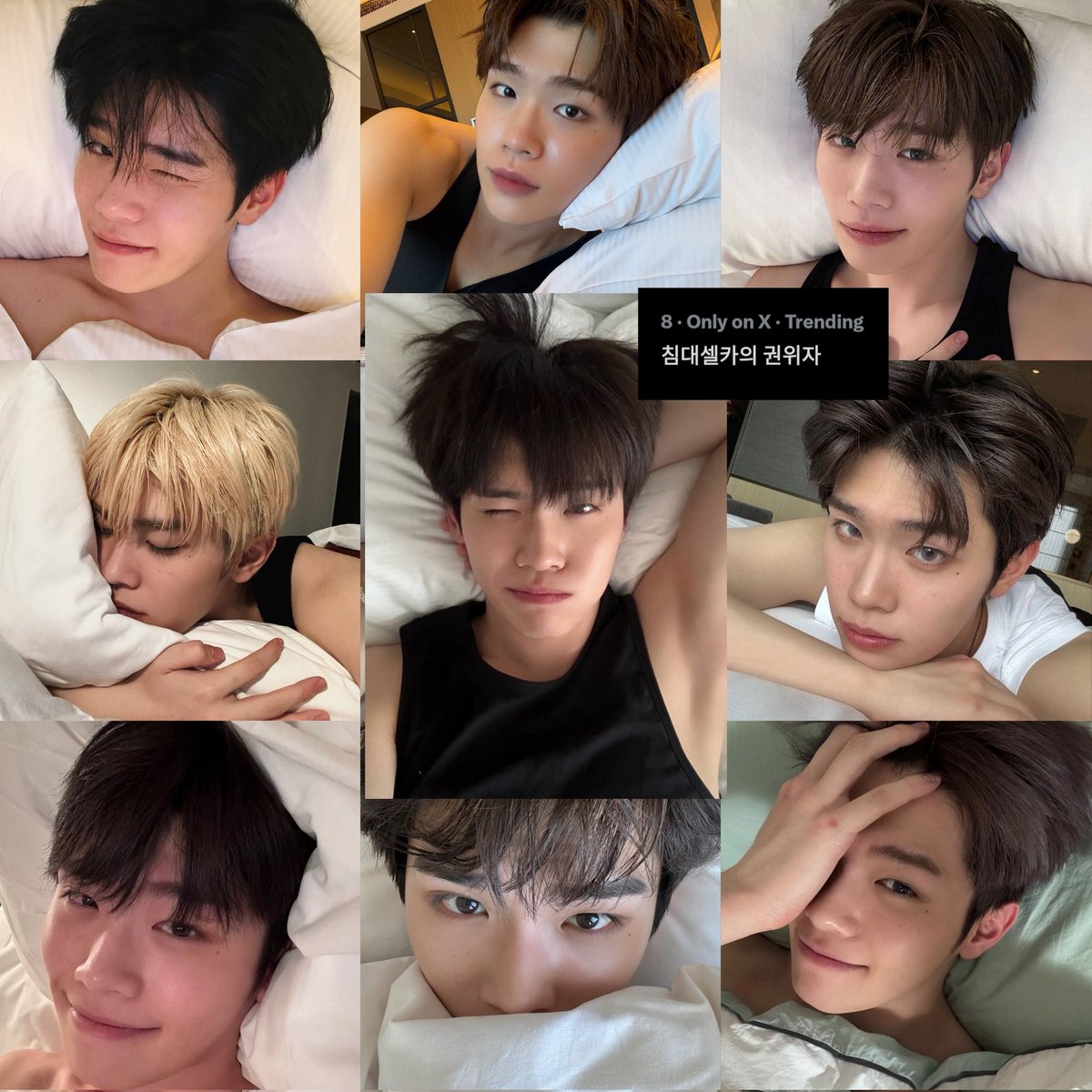 KIMTAERAEGLOBAL's tweet photo. [📈] 241201 — X/Twitter Trending

'침대셀카의 권위자 - The bed selca expert'
is now trending #8 in South Korea, after Taerae vented in the plus chat about getting in trouble for posting too many bed selfies and casually sharing them on ZB1's Instagram 😭

#KIMTAERAE #김태래 #キムテレ #金泰来 #ZEROBASEONE #ZB1 #제로베이스원 @ZB1_official