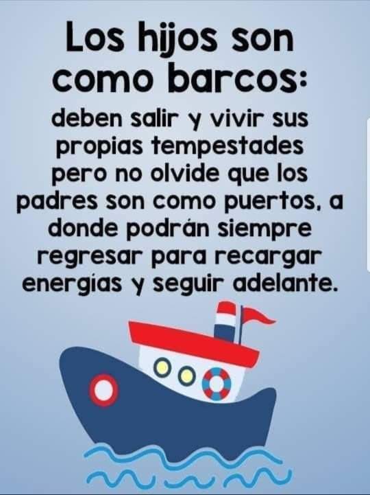JorgeLuisRR1963's tweet photo. LOS HIJOS SON COMO LOS BARCOS: https://t.co/7zaGQE2WOs