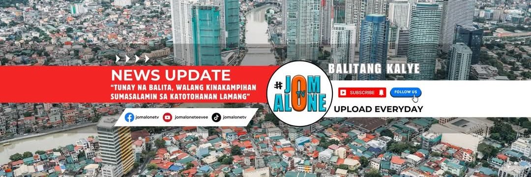 jomalonetv's tweet photo. Tunay na balita, walang kinakampihan, sumasalamin sa katotohanan lamang... 

#JomAloneTV https://t.co/egToYnRMgA