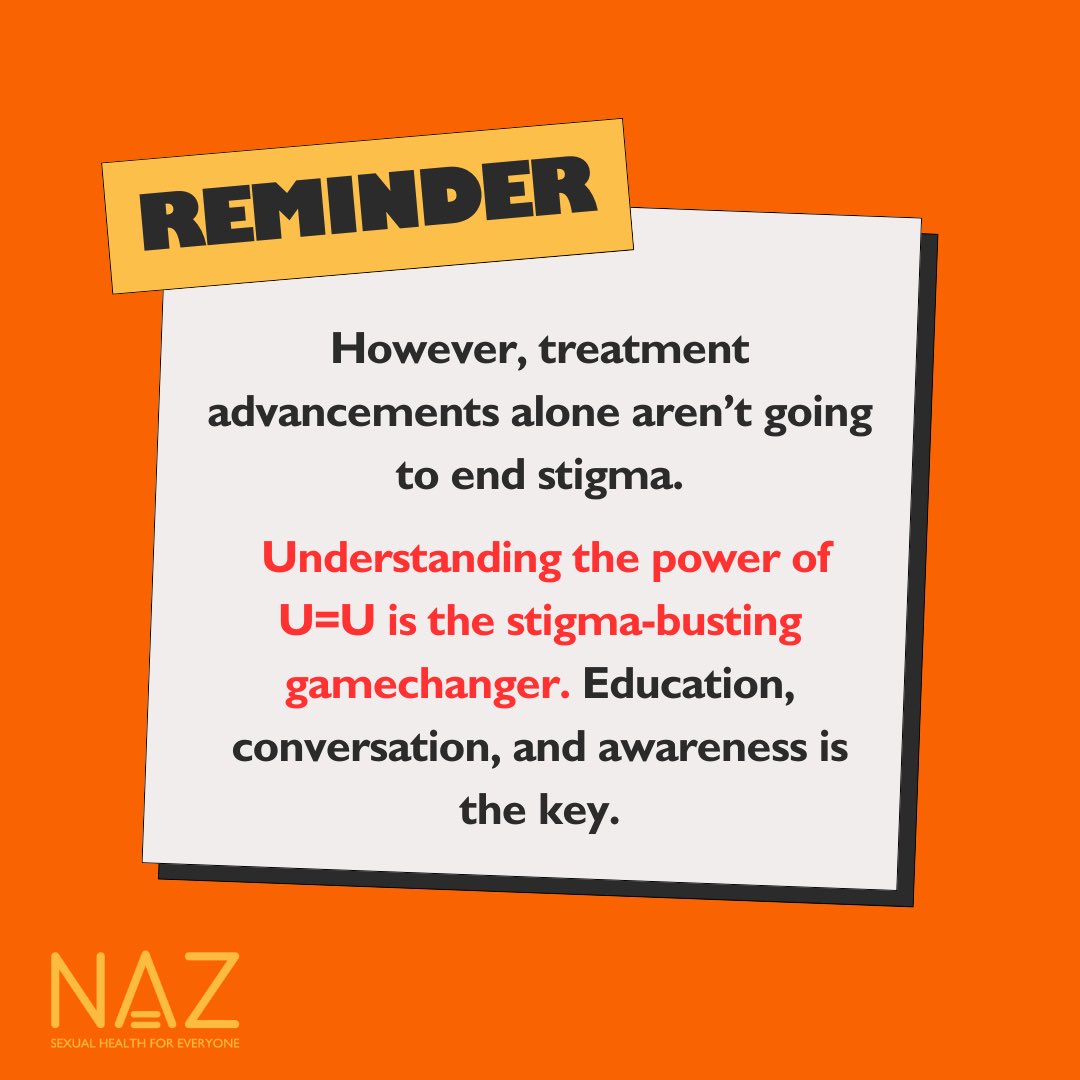 Life changing medicines like antiretroviral therapies, PrEP, and PEP have marked a new era in how we can treat and prevent HIV transmissions. 

#UequalsU is a powerful statement, but must be accompanied by action rooted in accurate information and compassion to #EndHIVstigma.