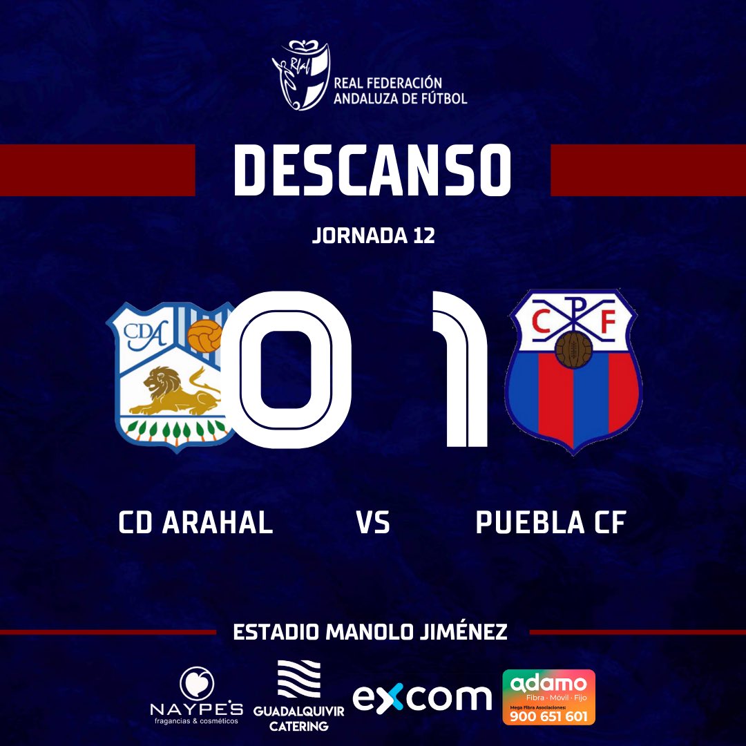 PueblaCF's tweet photo. ⏰ 45 + 2’ Final del primer tiempo en Arahal. Serio el equipo cigarrero.
⚪️🔵 #CDArahal 0-1 #PueblaCF 🔴🔵
#ElEquipoDeTuVida https://t.co/RsmcnFtASu