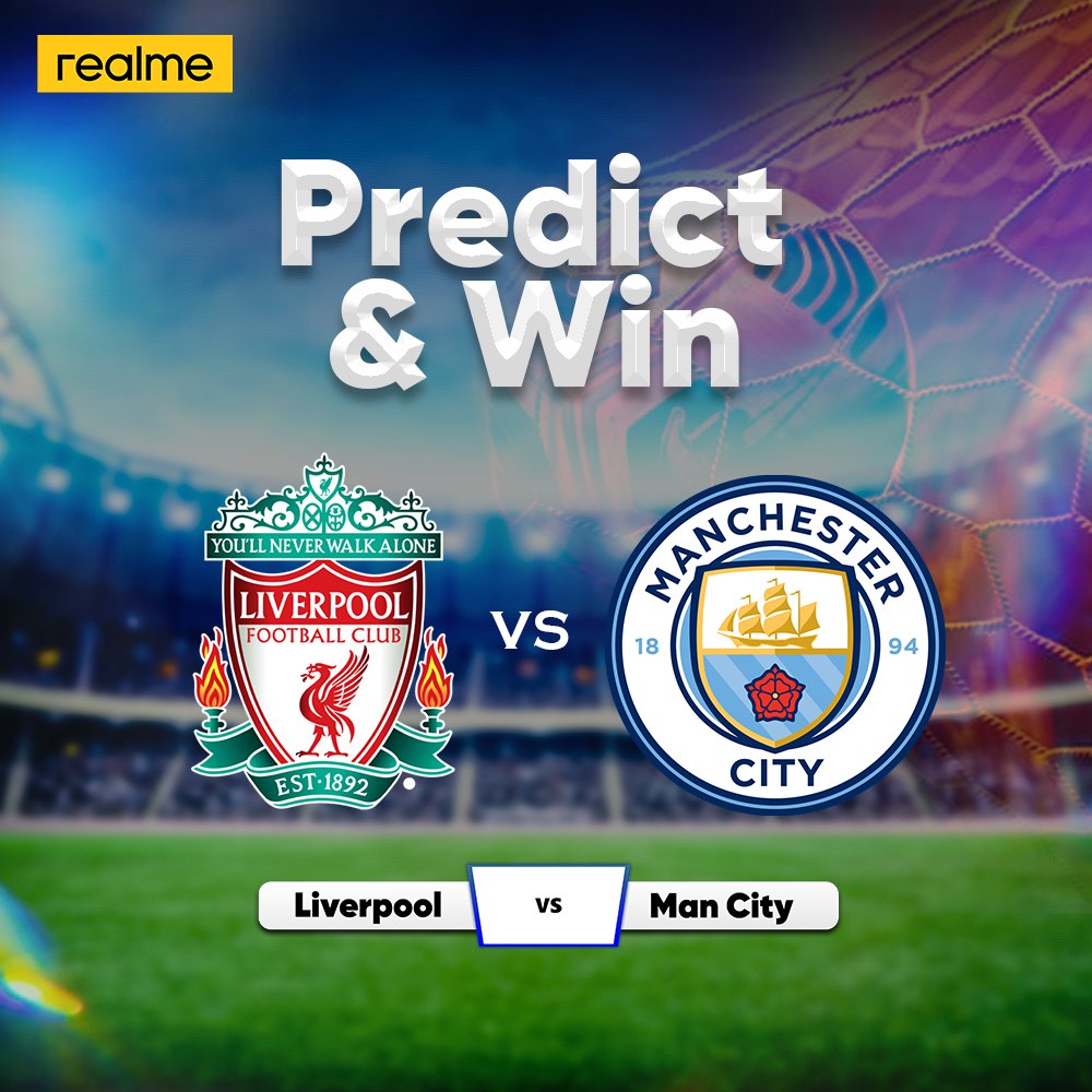 realme_Nigeria's tweet photo. Predict and Win!
Guess the final scoreline and win 5k airtime.

Predict using #realmeNigeria. Winners will be selected at random, you must be following us to stand a chance. https://t.co/1yAWQe2i7C