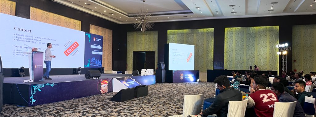 GopherConIndia's tweet image. Unlocking smarter debugging with Contextual Logging for Modern Go Applications! Tapan Avasthi guides us through logging strategies that bring precision to Go development.

#GCI24 #GopherConIndia2024