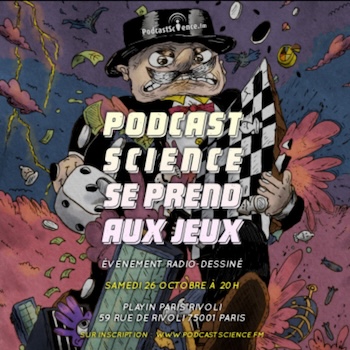 À écouter sur 📻 zurl.co/XTWR 🎧 :
- 13:01 '@PodcastScience - 517 - Podcast Science se prend au jeu' zurl.co/kVAW