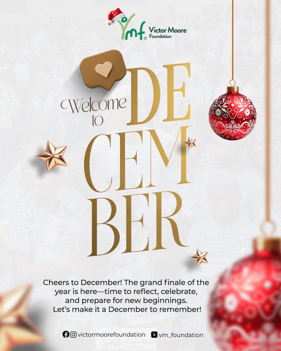 VM_Foundation1's tweet photo. Welcome to December!

#vmf #victormoorefoundation #newmonth #december #ember #unicef #childeducation #education #lagostate #newmonth #lastmonth #ngo #partners #explore #explorepage https://t.co/diaKixfhFW