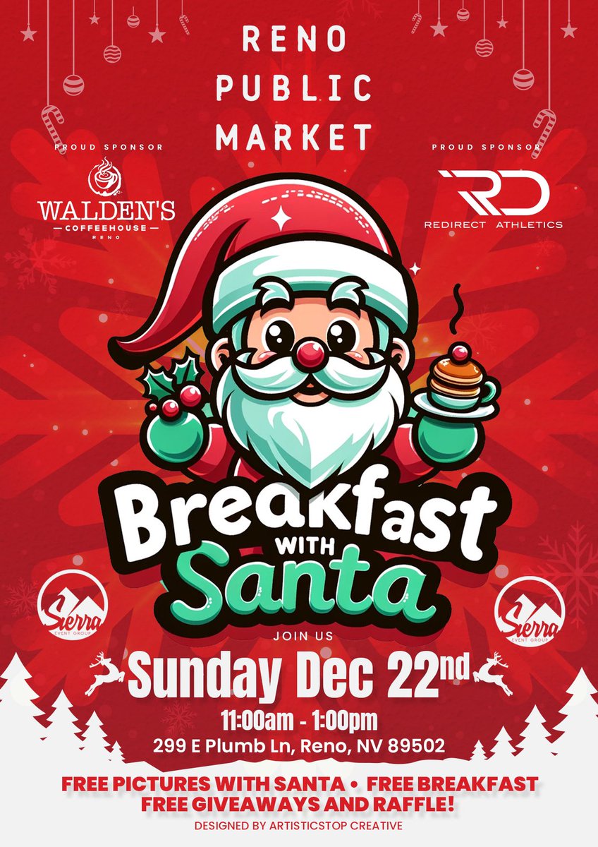 Next! Bring the kids, eat, meet Santa, win some free stuff. Donate.
