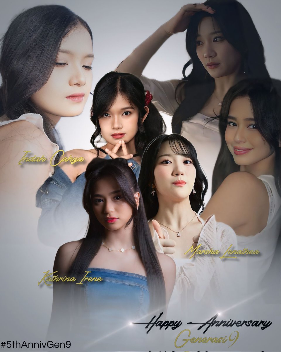 Happy anniversary gen 9✨
5 tahun kalian sudah berjuang bersama-sama di JKT48, banyak hal yang sudah kalian lalui sampai sekarang. Terus berjuang bersama ya, sampai kapanpun itu🤍 <a href="/C_IndahJKT48/">Indah Cahya</a> <a href="/L_MarshaJKT48/">Marsha Lenathea</a>
<a href="/I_KathrinaJKT48/">Kathrina Irene</a>

Kangen ngeliat kalian sr bareng🥹

#5thAnnivGen9