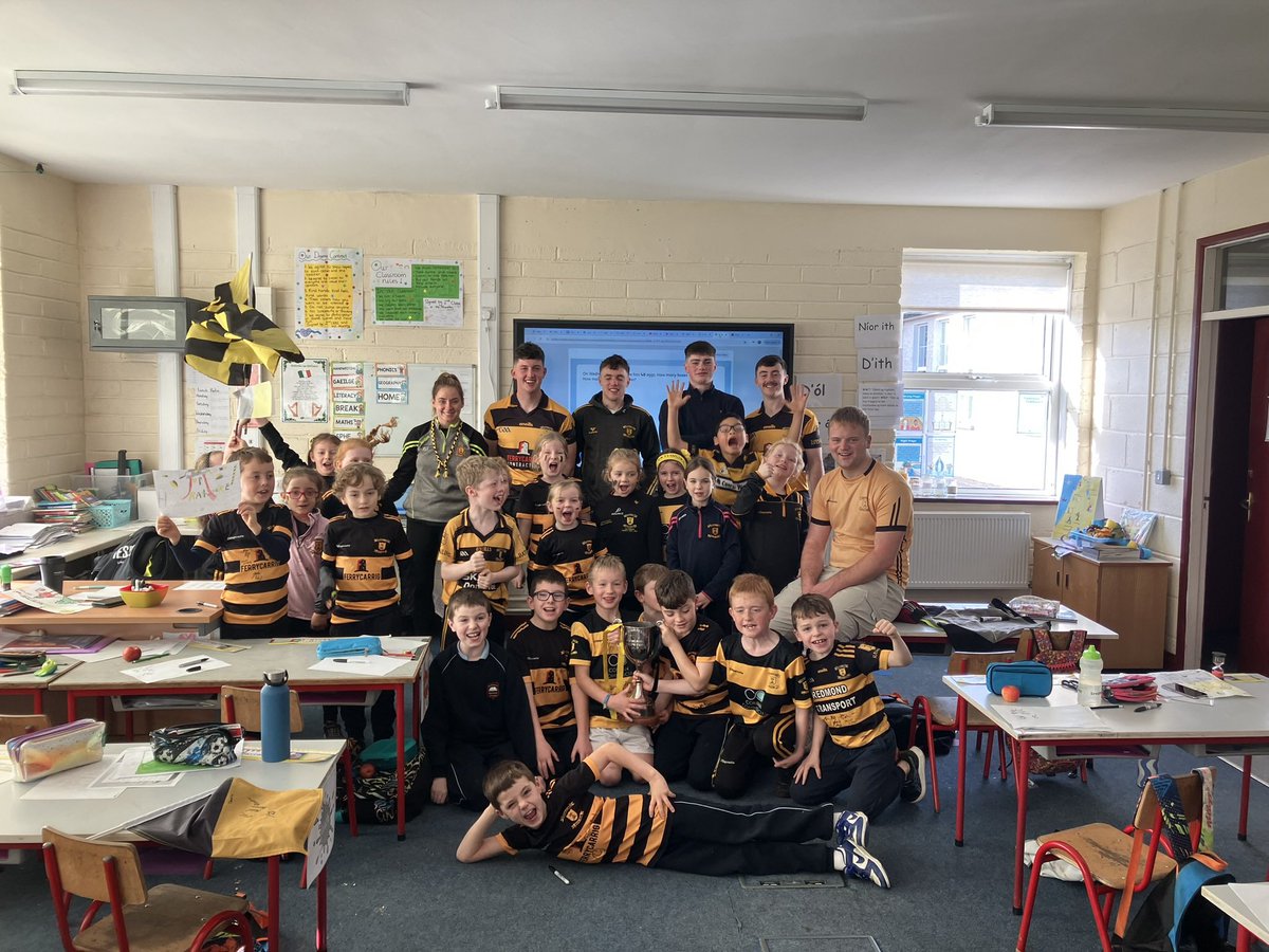 Good luck to <a href="/RathnureGAA/">Rathnure St. Annes GAA & Camogie Club</a> today in the Leinster Final! I’m sure 2nd class are praying for the win….. and another night off homework 🤪🖤💛 Fingers crossed 🤞 <a href="/RathnureNS/">Rathnure NS</a>