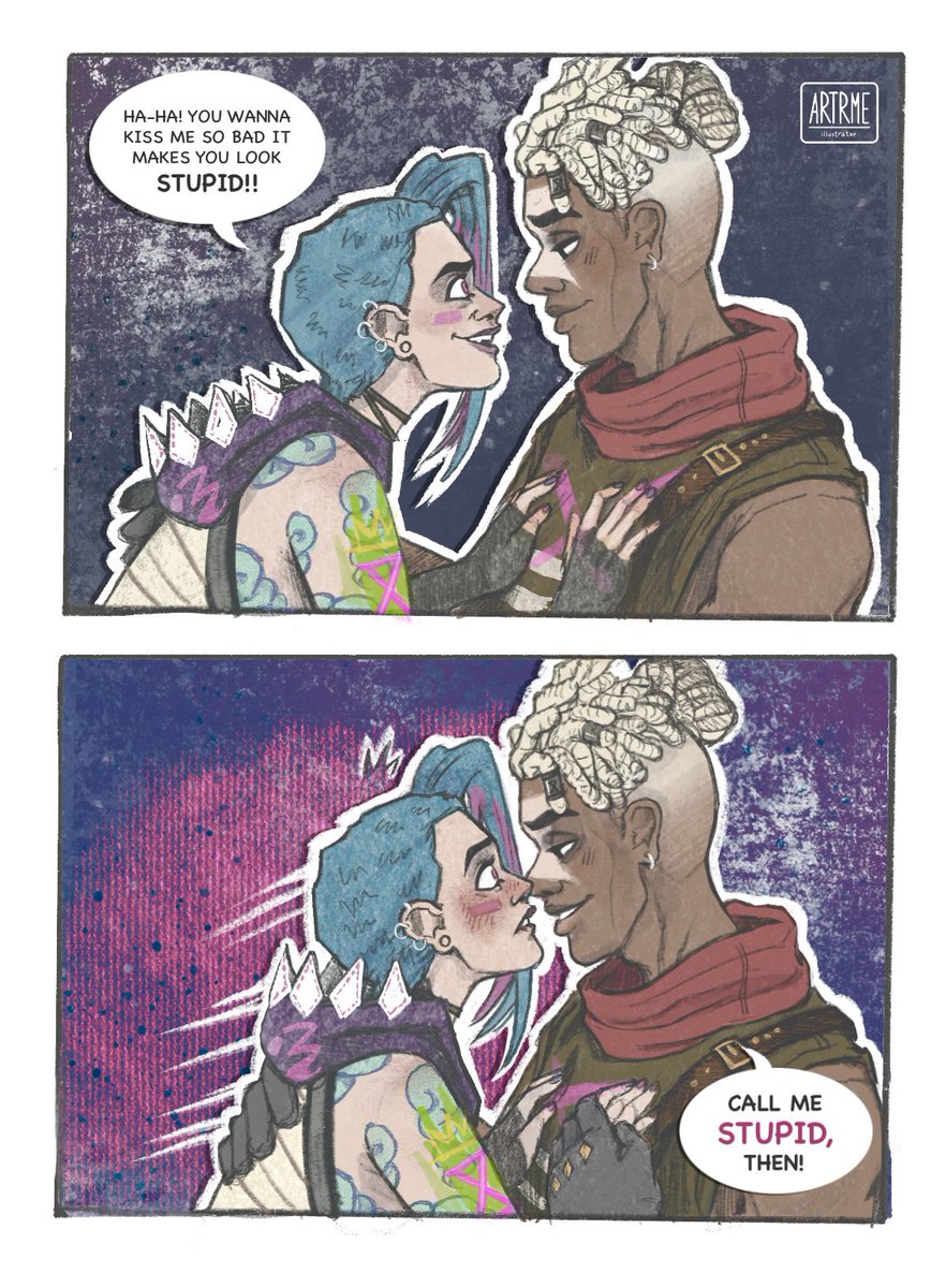 A revamped #Timebomb piece from 2021/22 since I feel its fitting for the two even more after season 2. #arcane #ekko #jinx