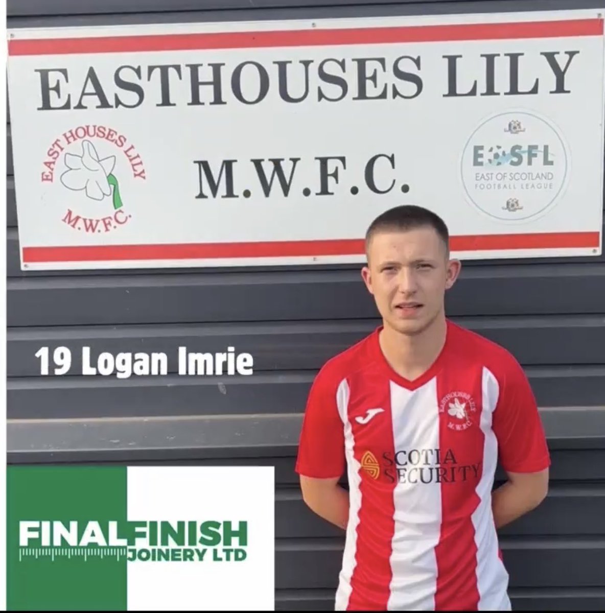 EasthousesLily's tweet image. Yesterday result 

Burntisland shipyard 0 Easthouses Lily 2 

Goals 

@LoganImrie ⚽️
@neiljanczyk ⚽️ 

Your Scotia Security Man of the match yesterday was 

@Lewissives01 

Next week we are going over the bridge again to face @KSHJFC13 

Cmon on the lily 🇦🇹🏠