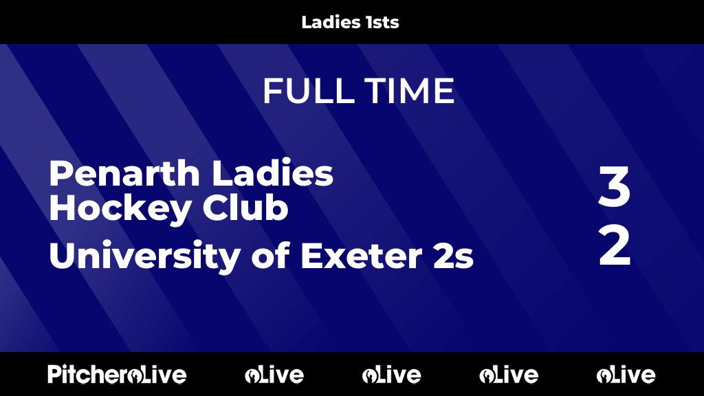 FULL TIME: Penarth Ladies Hockey Club 3 - 2 University of Exeter 2s
#PENUNI #Pitchero
penarthladieshockey.co.uk/teams/242945/m…
