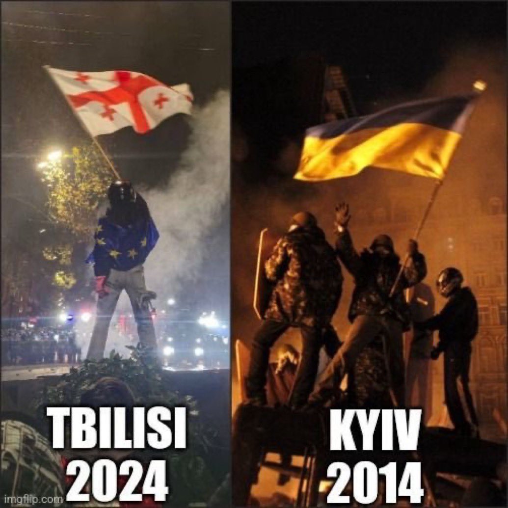 History repeats. 

Als Rusland dadelijk Georgië binnenvalt heeft het WEF, NATO of de VS het natuurlijk gedaan…..volgens domrechts.