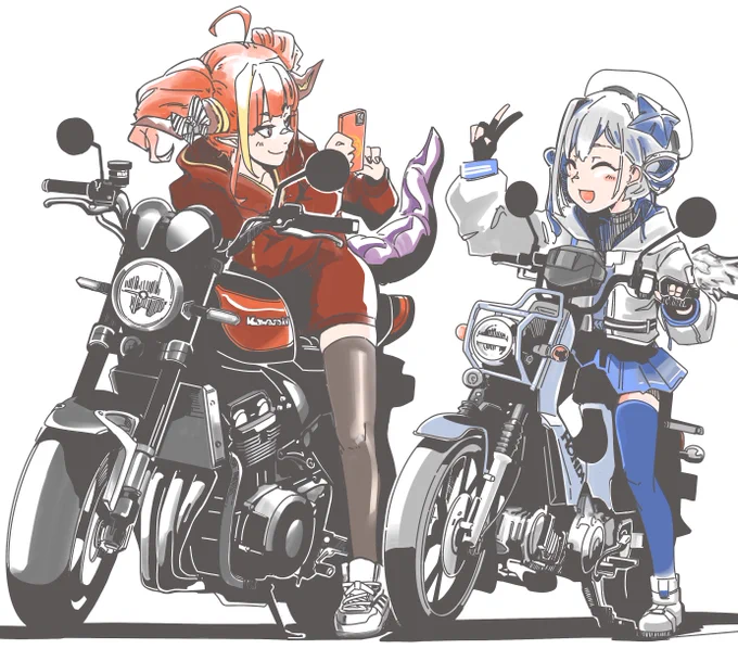 #見た人も無言でバイクに乗ってるキャラを貼る 