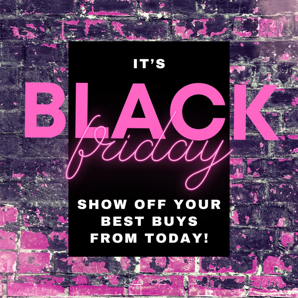 chickaadeechick's tweet photo. It’s Black Friday! 🛍️

Show off your best buys from today! https://t.co/6Yr3aeahxH