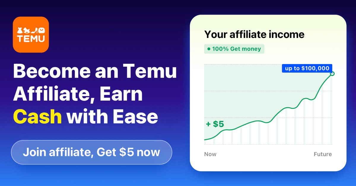 Click the link temu.to/k/u69lhdno5ya to join ⭐️Temu Affiliate Program⭐️! Up to 💰$100,000 per month is waiting for you~!